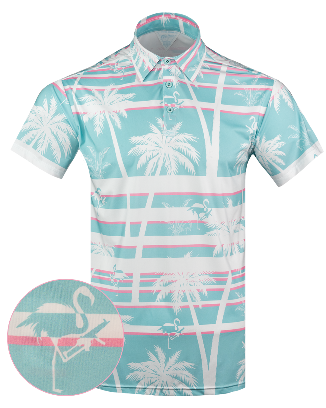 Retro Rifle - Men's Polo Shirt - Retro Miami Retro Rifle - Men's Polo Shirt - Retro Miami
