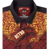 Retro Unchained Button Down (Gold Snaps)