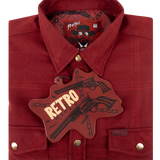 Retro Unchained Flannel (Gold Snaps)