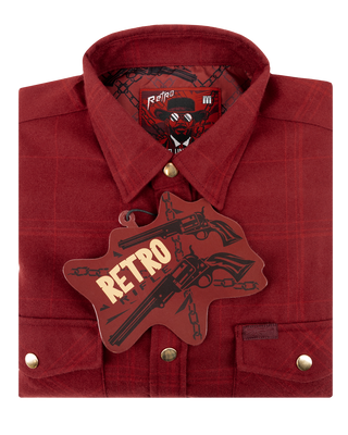 Retro Unchained Flannel (Gold Snaps)