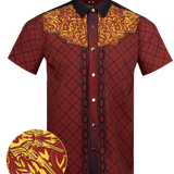 Retro Unchained Button Down (Gold Snaps)