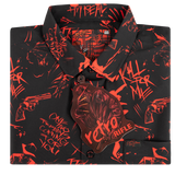 Retro Nightmare Button Down