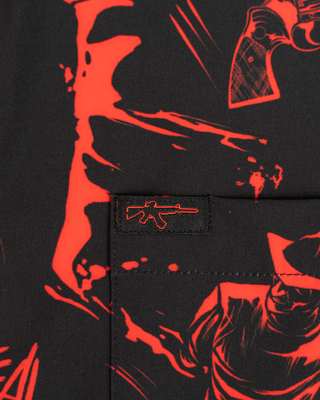 Retro Nightmare Button Down
