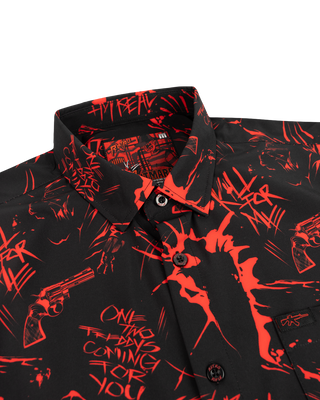 Retro Nightmare Button Down