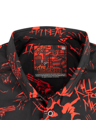 Retro Nightmare Button Down