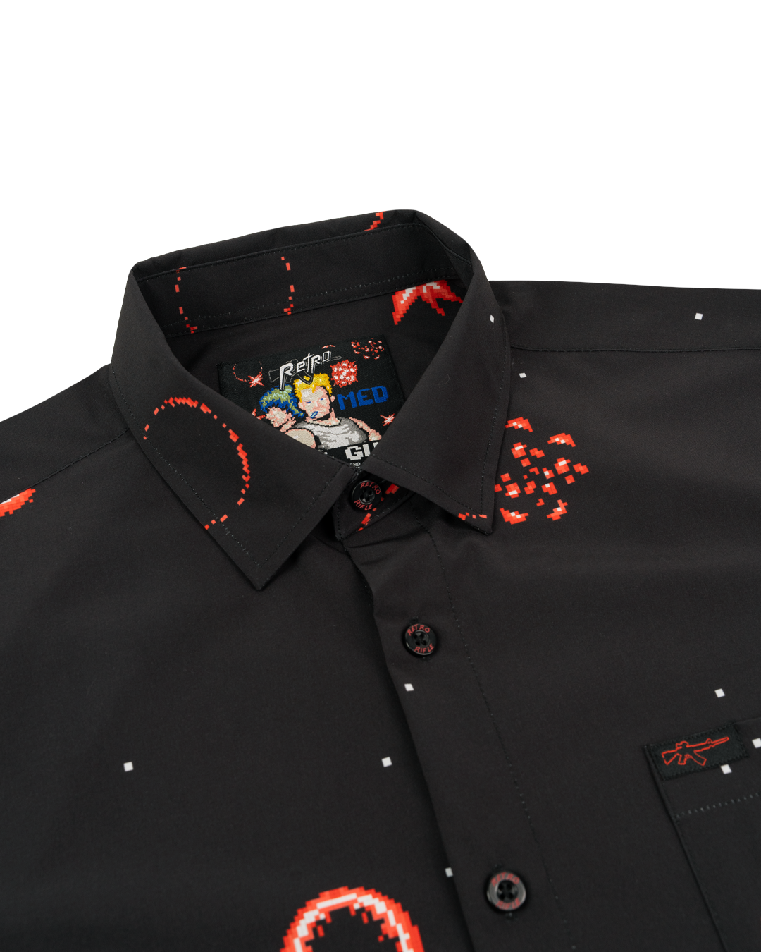 gun dress shirt Au Noir Shirts Vasquez Nuovo White