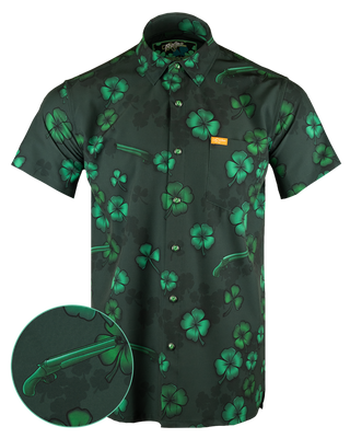 Sawed Off Shamrock Button Down (Shamrock Snaps)