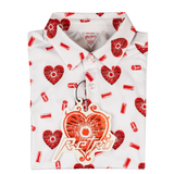 Shattered White Polo