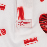 Shattered White Polo
