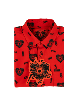 Shattered (Red) Button Down