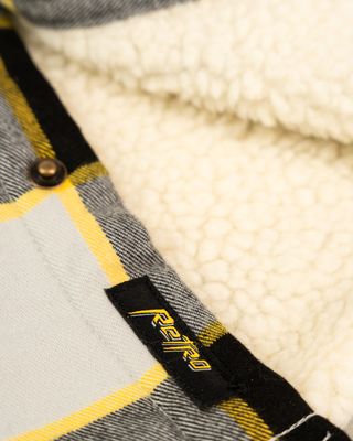 Journeyman Sherpa Flannel (Gray/Yellow)