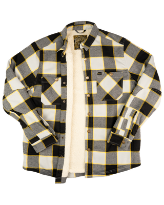 Journeyman Sherpa Flannel (Gray/Yellow)
