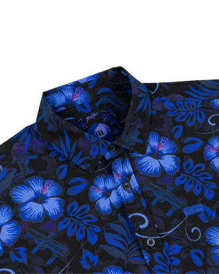 Shotgun Safari (Blue) Button Down