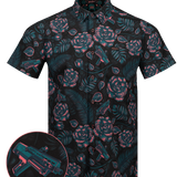 Shotgun Safari V2 (teal/pink) Button Down