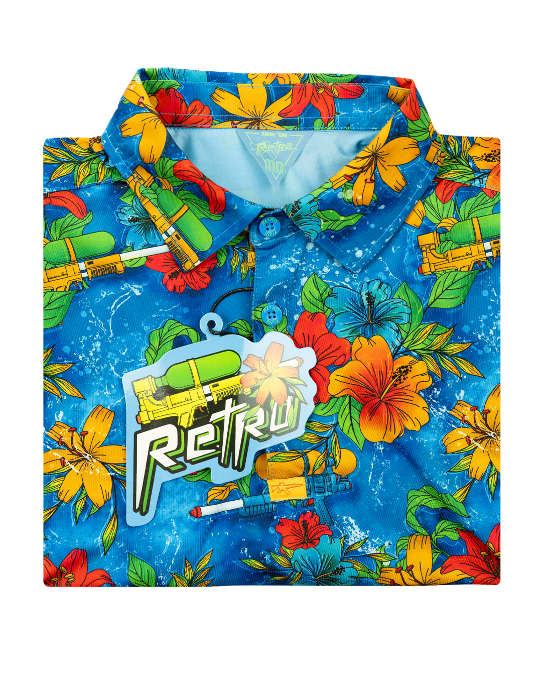 Retro Rifle - Men's Polo Shirt - Soak Em' (V2)