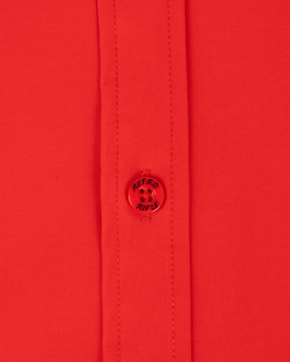 Solid Button Down (Red)