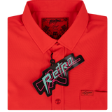 Solid Button Down (Red)