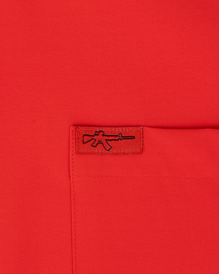 Solid Button Down (Red)