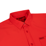 Solid Button Down (Red)