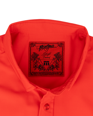 Solid Button Down (Red)