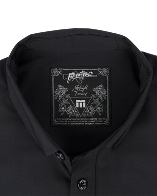 Solid Button Down (Black)