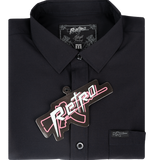 Solid Button Down (Black)