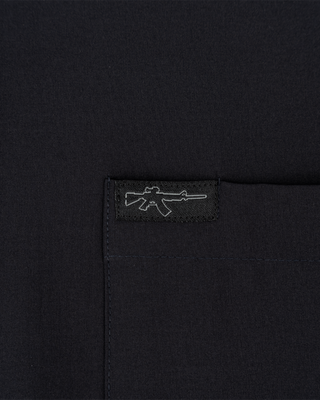 Solid Button Down (Black)