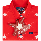 Stars & BARS (Red) Button Down