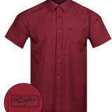 Solid Button Down (Maroon)