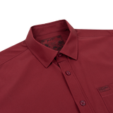 Solid Button Down (Maroon)