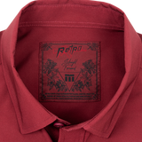 Solid Button Down (Maroon)