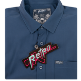 Solid Button Down (Navy)