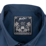 Solid Button Down (Navy)