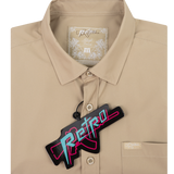 Solid Button Down (Tan)