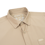 Solid Button Down (Tan)