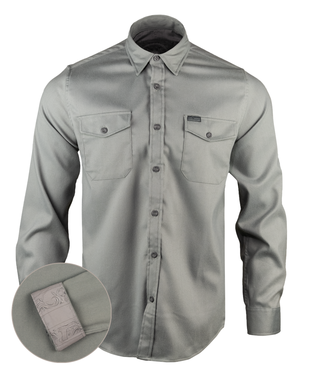 Retro - Men's Flannel - Subtle Series (Gray) Flannel
