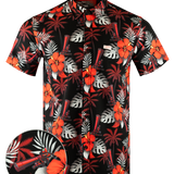 Suppressed (Black/Red) Button Down