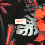 Suppressed (Black/Red) Button Down