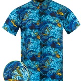Surfs Up (Blue) Button Down