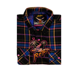 Synth Crab Flannel (Pearl Snaps)