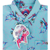 Synth Shark Button Down