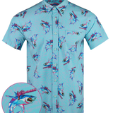 Synth Shark Button Down