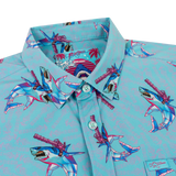 Synth Shark Button Down