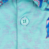 Synth Shark (Light Blue) Polo