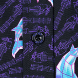 Synth Shark (Black) Button Down