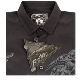 Blackout Synthwave Button Down