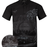 Blackout Synthwave Button Down