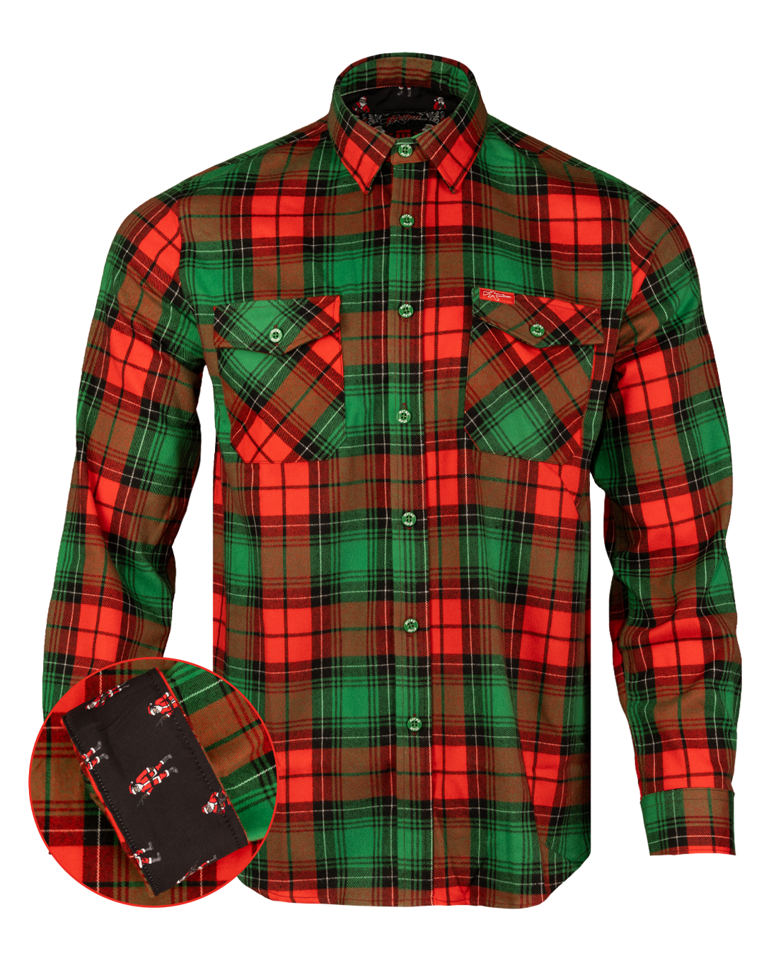 Retro Rifle - Men's Flannel - Killdozer Retro Rifle - Men's Flannel - Killdozer