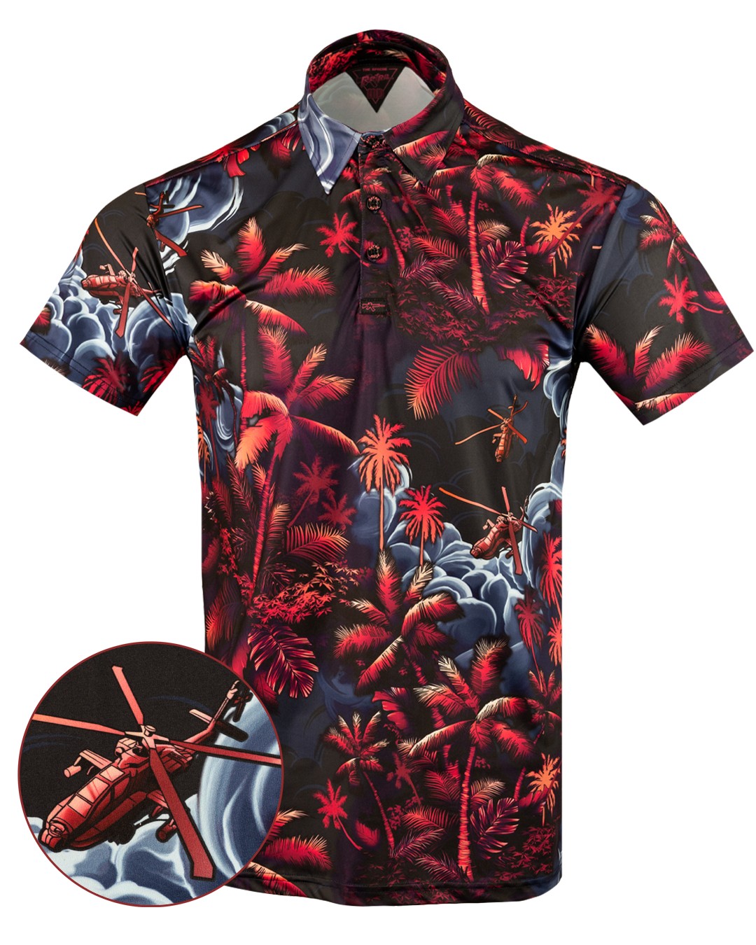Retro Rifle - Men's Polo Shirt - The Apache Retro Rifle - Men's Polo Shirt - The Apache