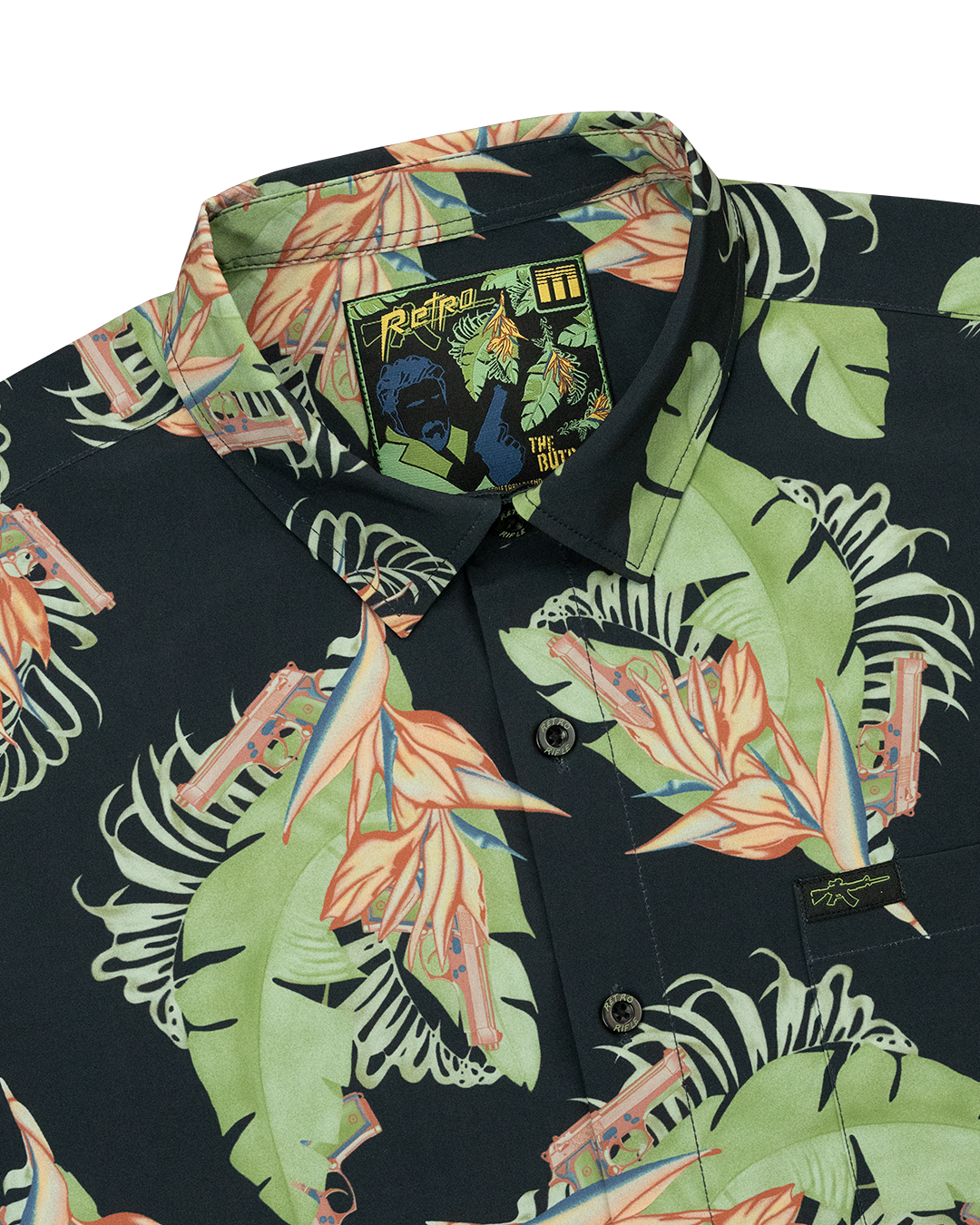 Buttons Butcher Retro Rifle - Men's Button Down - The Butcher